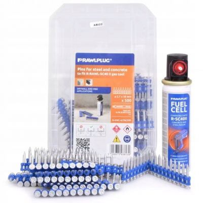 Gwoździe do betonu 22mm do SC40II + 1 gaz 500szt. RAWLPLUG (R-KNC-6/22/500)